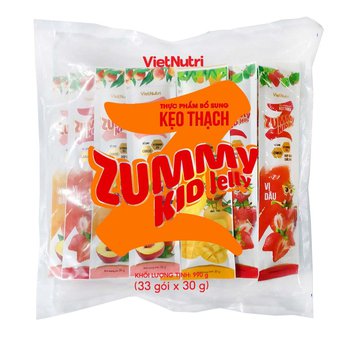 Thực phẩm bổ sung Kẹo thạch Zummy Kid Jelly - Túi xá 33 thanh 