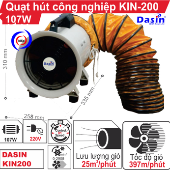 Quạt hút công nghiệp Dasin KIN-200