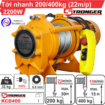 TỜI XÂY DỰNG STRONGER 22m/p 200-400KG
