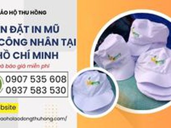 Nhận đặt in mũ vải công nhân theo yêu cầu tại TPHCM