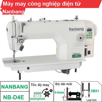 Máy may công nghiệp điện tử Nanbang NB-D4E (1 kim)
