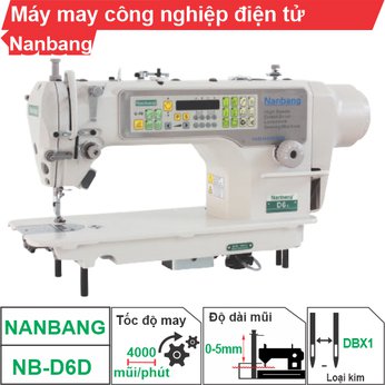 Máy may công nghiệp điện tử Nanbang NB-D6D (1 kim)