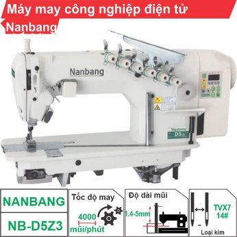 Máy may công nghiệp điện tử Nanbang NB-D5Z2 (3 kim)