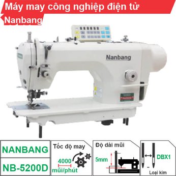 Máy may công nghiệp điện tử Nanbang NB-5200D (1 kim)