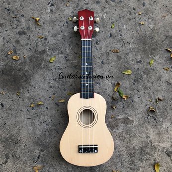 Đàn ukulele soprano màu gỗ 