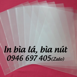 In bìa lá nhựa giá rẻ