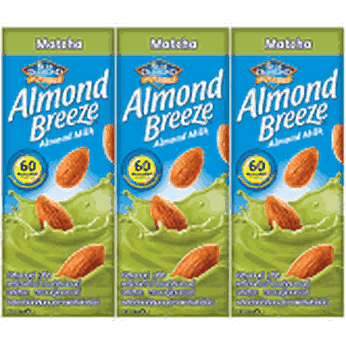 Sữa hạt hạnh nhân Almond Breeze Matcha lốc 3 hộpx180ml