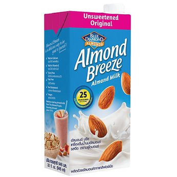 Sữa hạt hạnh nhân Almond Breeze Nguyên chất không đường hộp 946ml