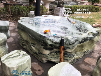 Địa chỉ cung cấp bàn ghế đá tự nhiên sân vườn đẹp tại Quảng Ngãi
