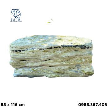 Bàn ghế đá nguyên khối nhỏ - KT 88 x 116 cm