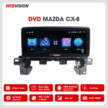Màn hình DVD Mazda CX8 Webvision - Trải nghiệm thú vị hơn với hai hệ điều hành song song