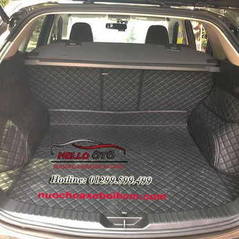 Lót Cốp Ô tô 6D Mazda CX5 2018 Da Đen Chỉ Đen