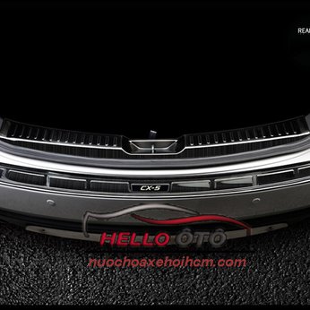 Nẹp Cốp Sau Chống Trầy Mazda CX5 2018 Thép Titan Đen