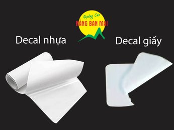 Decal giấy là gì ? Decal nhựa là gì ? Phân biện decal nhựa và decal giấy