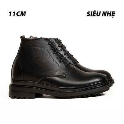 [ 11CM ] Giày Boots Tăng Chiều Cao Nam Siêu Nhẹ T102Đ