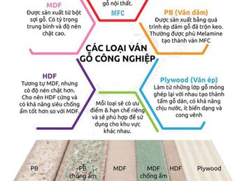 Tìm hiểu các loại gỗ công nghiệp.