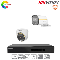 Trọn Bộ 2 Camera Hikvision ColorVu 2MP [Màu Ban Đêm]