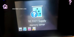 Máy HP 177FW báo lỗi 10.1001 supply memory error?