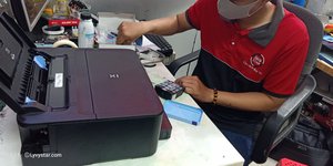 Sửa chữa máy in màu Epson L805 nghẹt đầu phun tại quận Bình Tân