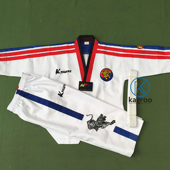Võ Phục Taekwondo - Hiệu K-Tiger - Vải Kim Cương Vuông