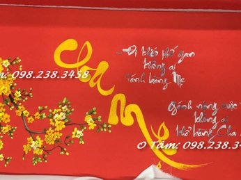 tranh thêu cha mẹ đã được thêu và giao đến chị Lâm ở đường Quang Trung, Quận Gò Vấp, TPHCM