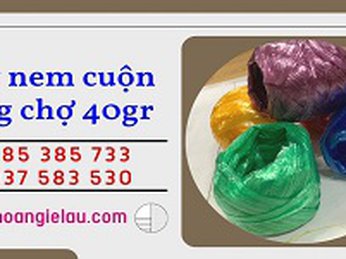 Dây nem cuộn hàng chợ 40gr đủ màu giá rẻ