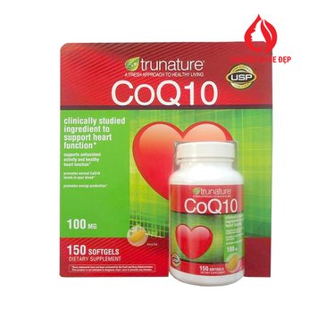 Viên uống bổ Tim Mạch Trunature CoQ10 100 mg 150 viên của Mỹ