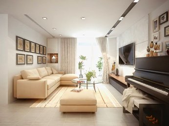 Sofa phòng khách hiện đại dành cho căn hộ chung cư 