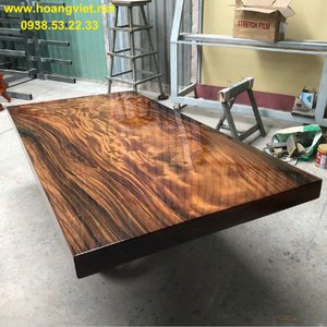 Mặt bàn gỗ tự nhiên nguyên khối 110x10x220cm