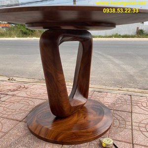 Mẫu chân bàn tròn gỗ đẹp rộng cao 70cm rộng 67cm